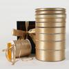 Silk Satin Ribbons Gift Wrapping Decoration Gift Box Ribbons DIY Handmade Supplies Champagne Gold Ribbon