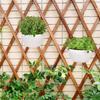 Plastic Rattan Weaving Hanging Flowerpot Wear-resistant Wall Flower Pot  Flower Shop
