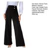 Pants High Waisted Wide Straight Leg Trousers Spring Autumn Casual Trousers with Button