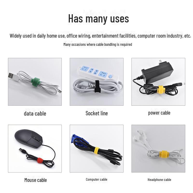 Волшебная полоска кошачья голова нейлоновая липучка ремешок для организации кабелей