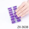 ZX 3D Waterproof No-Cure Gel Nail Wraps, Full Cover Japanese & Korean Style Spring & Summer Nail Stickers, Nail Patch Films