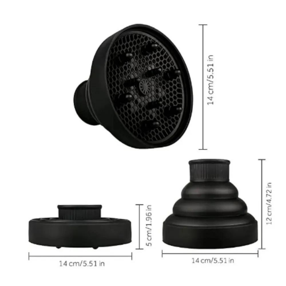 New 1PC Foldable Silicone Hairdryer Diffuser Cover Temperature Resistant Silica Hairdressing Curly Styling Hair Care Salon Tool