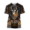 Outdoors Summer Casual Men's T-Shirt Camouflage Hunting Animal 3D T-Shirt Fashion Street Women's Pullover Short Sleeve T Shirt