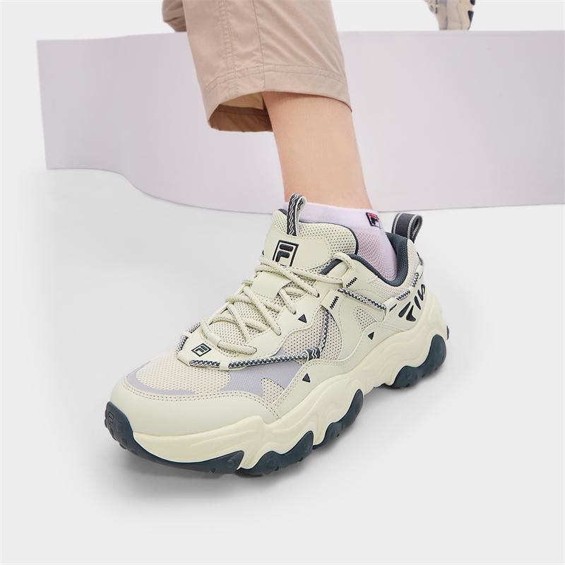 Fila Fluid 5 Кошачья лапка 5 Модные Универсальные Спортивные Ретро Тренд Низкие Кроссовки Повседневная Обувь Мужские кроссовки Серо-зеленый F12M432101FSH