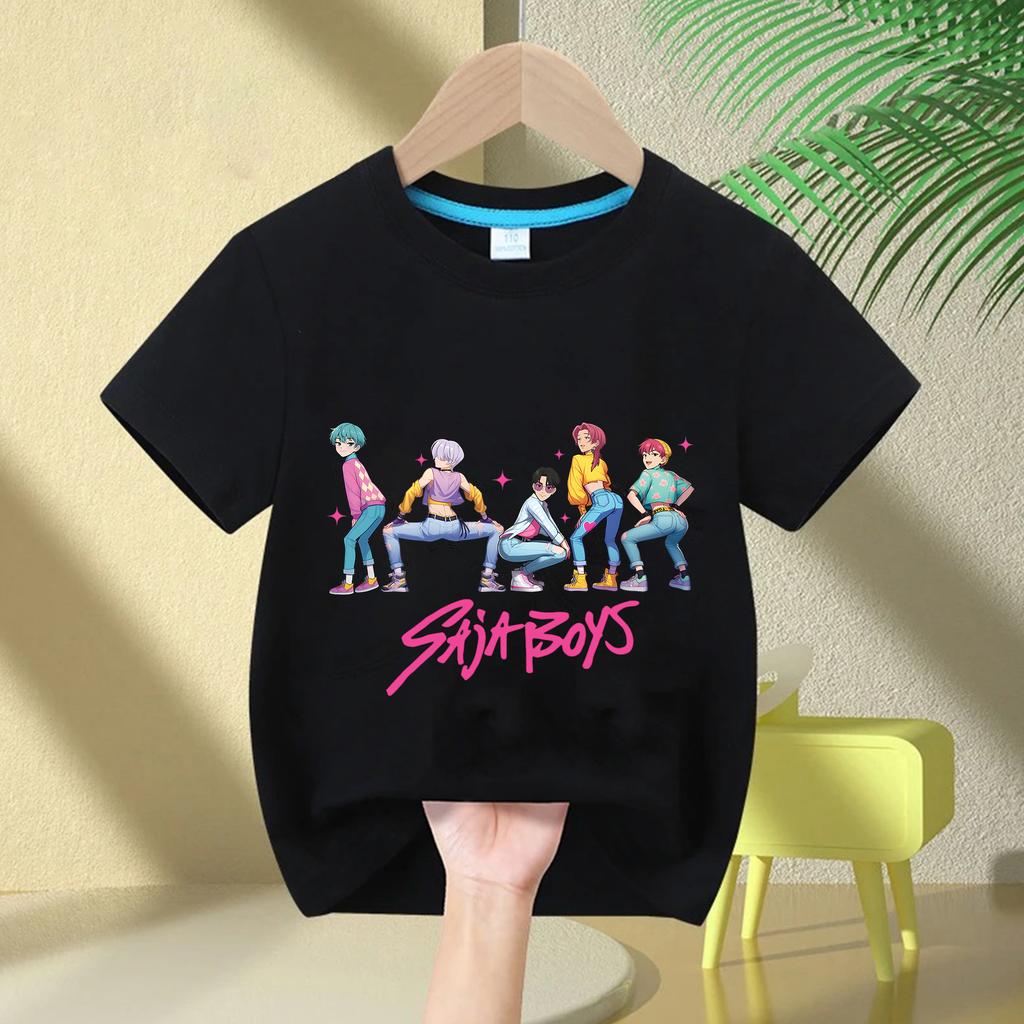 Kids T-shirts Children's Kpop Witch Hunt Short Sleeved Printed T-shirt