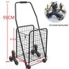 Складная Портативная Тележка для Покупок с Колесами для Подъема по Лестнице