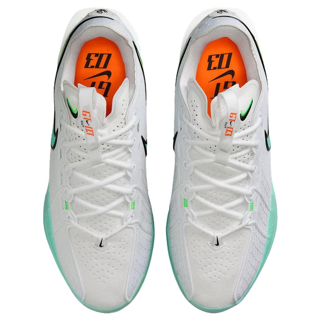 Nike ГТ. Кроссовки для баскетбола Cut 3 Low top Унисекс Белые Зеленые DV2918-107