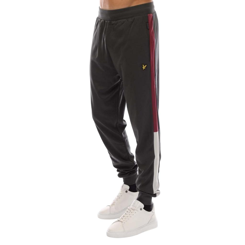 Lyle & Scott Mens Fleece Colour Block Stitched Fly Detail Jogging Bottoms