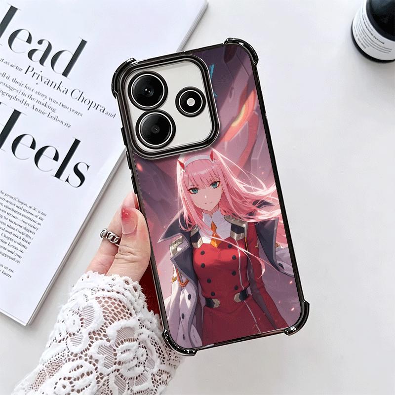 Дорогая Зеро Ту 02 Аниме Покрытие Чехол для Телефона Для Xiaomi Redmi Note 14 15 Pro Plus 13 12 11 11S 11T 10 9S 9 5G Защита от Падения Подушка Безопасности