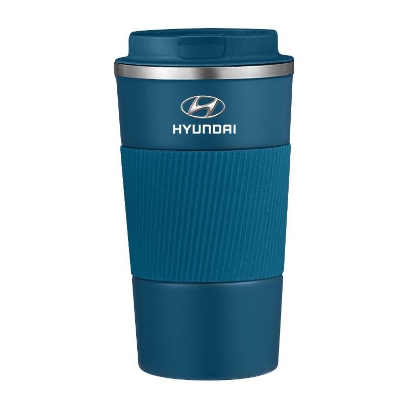 500ml Stainless Steel Coffee Tumbler Thermos Cup Portable Travel Thermal Mug For Hyundai Mistra Lafesta Elantra Accent IX35 I20 I30 Azera Sonata