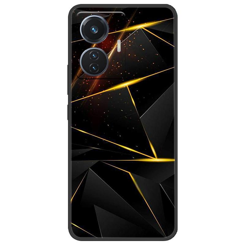 Для vivo T1 4G Y55 4G iQOO Z6 44 Вт V2153 Чехол Мраморный Мягкий Матовый Силиконовый Чехол на Заднюю Панель Для Vivo T1 44 Вт Полная Защита Чехол для Телефона