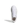 Adidas Grand Court TD Белые переливающиеся женские кроссовки Cloud-White Почти-розовые GW7181