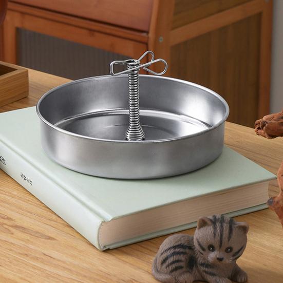 Магнитный держатель для благовоний с лотком для улавливания пепла, переносная круглая металлическая спиральная курильница для кемпинга и использования в помещении