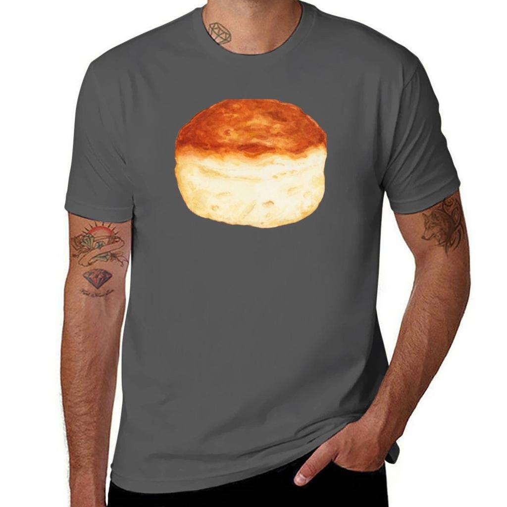 Biscuit Pattern Yellow Tshirt Work Comfort Tshirt For Unisex