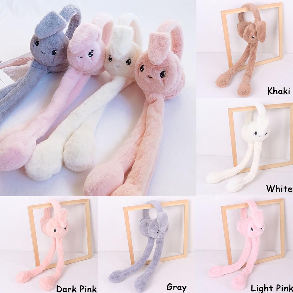 Шапки Moving Rabbit Eararmuffs Ear Protection Ear Warmers Winter Plush Ear Muffs