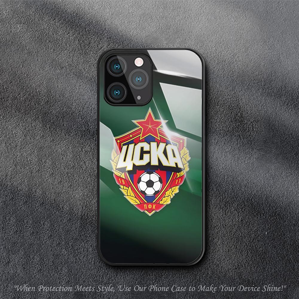 Футбольный Клуб ПФК ЦСКА Москва Чехол Для iPhone Samsung Galaxy Redmi Note S 17 16 15 14 13 20 24 25 54 Pro Max Ultra Fe Air Закаленное Стекло