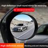 2pcs Car Blind spot Rear View Mirrors Small Fish Eye Mirrors Round Side Blind Spots Mirror Car Reverse Auxiliary Convex Mirror