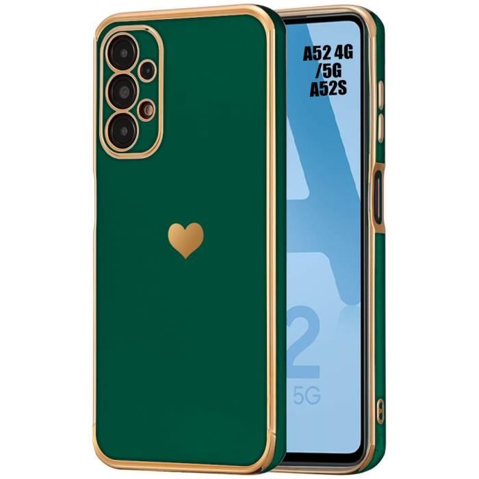 Case - BOOLING - for Samsung Galaxy A52 - Night Green - Shockproof - Flexible - Luxury