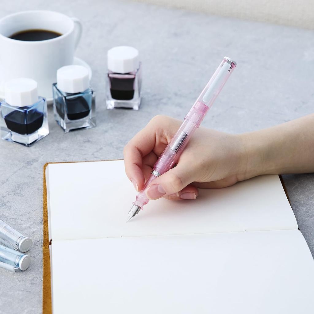 Sailor Fountain TUZU ADJUST Стеклянный кристалл Тонкий подарок Сделано для начинающих и для повседневного использования Ручка, Вишня, Перо, Упаковка, Япония, 11-0549-702,