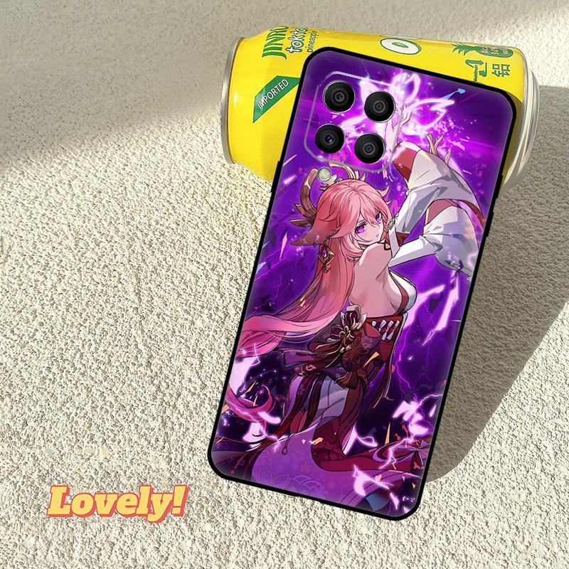 Чехол Genshin Impact Яэ Мико для Samsung Galaxy M52 M36 M06 M16 M56 M33 M15 M55 M31 M13 M12 M14 M53 M32 M35 M34 M54