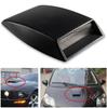 Car Front Bonnet Hood Decorative 3D Air Flow Intake Scoop Vent Cover Black
