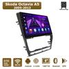 Автомобильная магнитола Android Car-Play для Skoda Octavia A5 2005-2013 Мультимедийный плеер Головное устройство Стерео Навигация GPS BT WIFI, 8 ЯДЕР ,2+32 ГБ