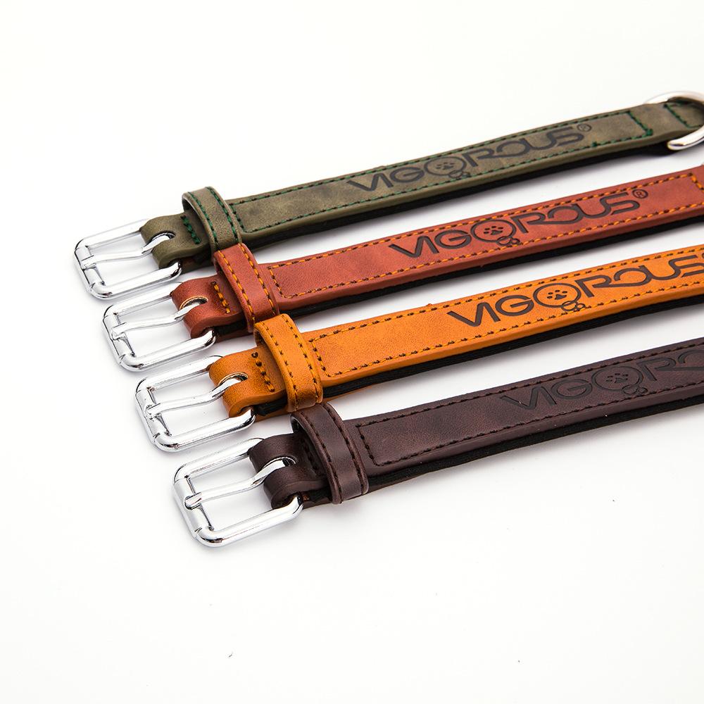 Кожаный ошейник для собак из искусственной кожи, водонепроницаемый ошейник для собак с защитой от длины, ошейник для домашних животных с напечатанными буквами