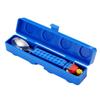 Children's Portable 304 Stainless Steel Tableware Set: Cartoon Building Block Lunch Box with Spoon & Fork.
