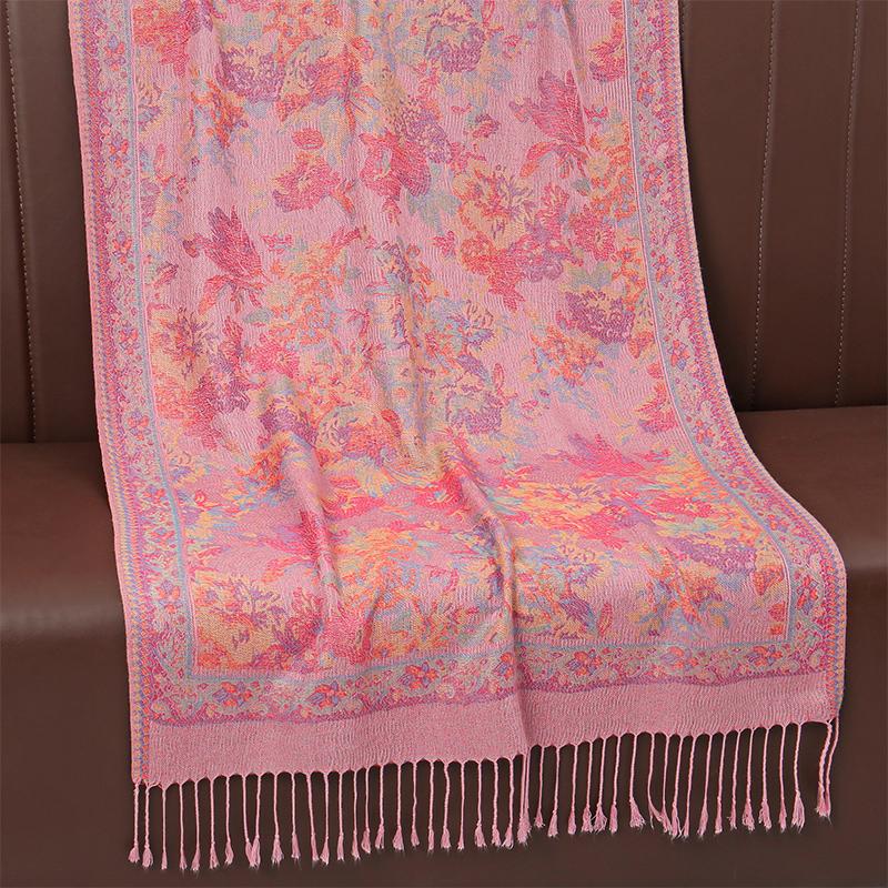 New Shawl Warm Winter Scarf Hijab Women Print Paisley Cashmere Pashmina Thick Wrap Head Neck Foulard Luxury Blanket Echarp