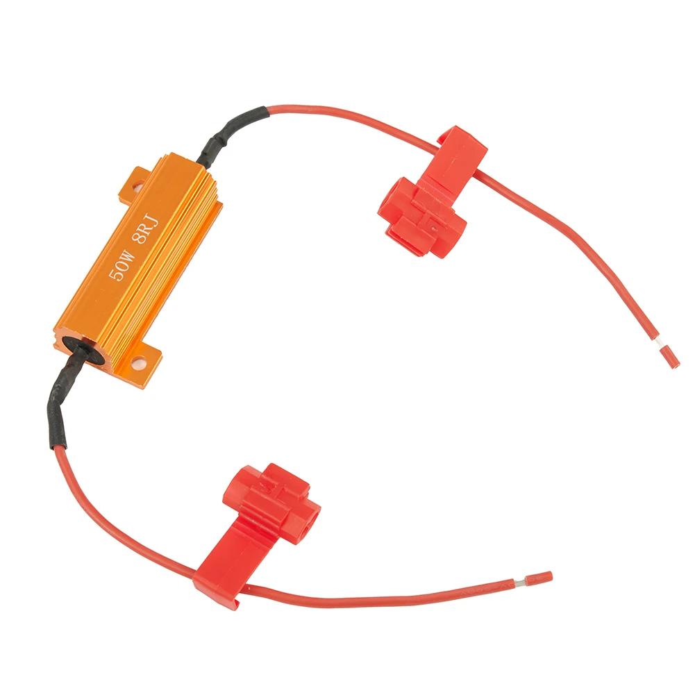 Мигающий сигнал поворота, мигающий инструмент, декодеры, светодиодные нагрузочные резисторы 12 В-24 В, аксессуары, комплект 50 Вт, 8 Ом, горячая распродажа, 2018 г., новый