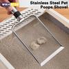 1 шт. инструмент для уборки домашних животных металлический алюминиевый сплав совок для кошачьего туалета нержавеющая сталь прочная ручка лопата для домашних животных