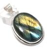 Labradorite Gemstone Handmade 925 Sterling Silver Jewelry Pendant 2.17" b9D87