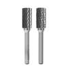 Cylindrical Type Rotary Burrs 6mm/8mm/10mm Tungsten Steel Grinding Head Engraving Bits