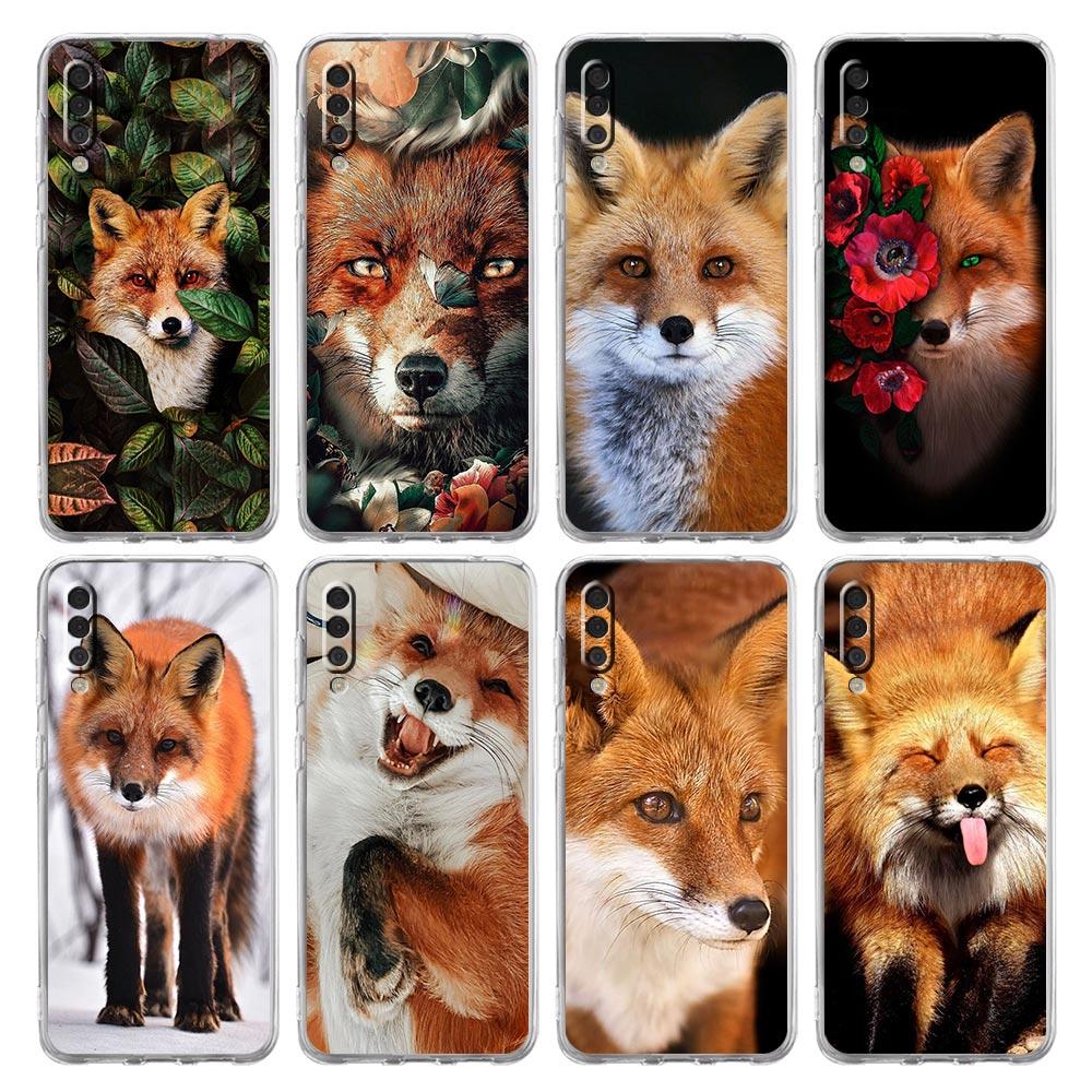 Милый подарочный чехол для телефона Red Fox для Samsung Galaxy A52 A50 A70 A30 A40 A20E A10 A10S A20S A02S A04s A12 A22 A32 A72 5G прозрачный чехол