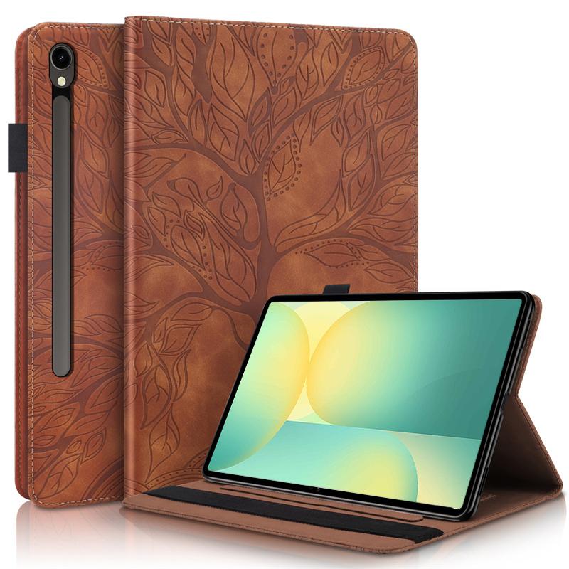 Tablet Cover For Samsung Tab S10 Lite Case 2025 Emboss Tree Flip Wallet Stand Cover For Funda Galaxy Tab S10 Lite Case 10.9 inch SM-X400/X406B