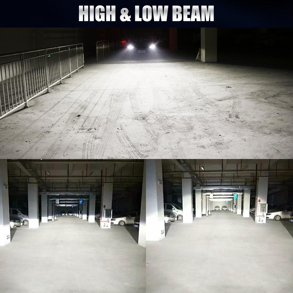 2 шт. H4 светодиодный двойной объектив проектора автомобильные фары комплект ламп для мотоцикла Canbus 100 Вт 30000LM дальний ближний свет мини турбо-мото лампа LHD RHD 12 В 24 В