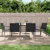 VidaXL Garden Dining Set 7 Pcs Cushions Wicker Steel 3186944