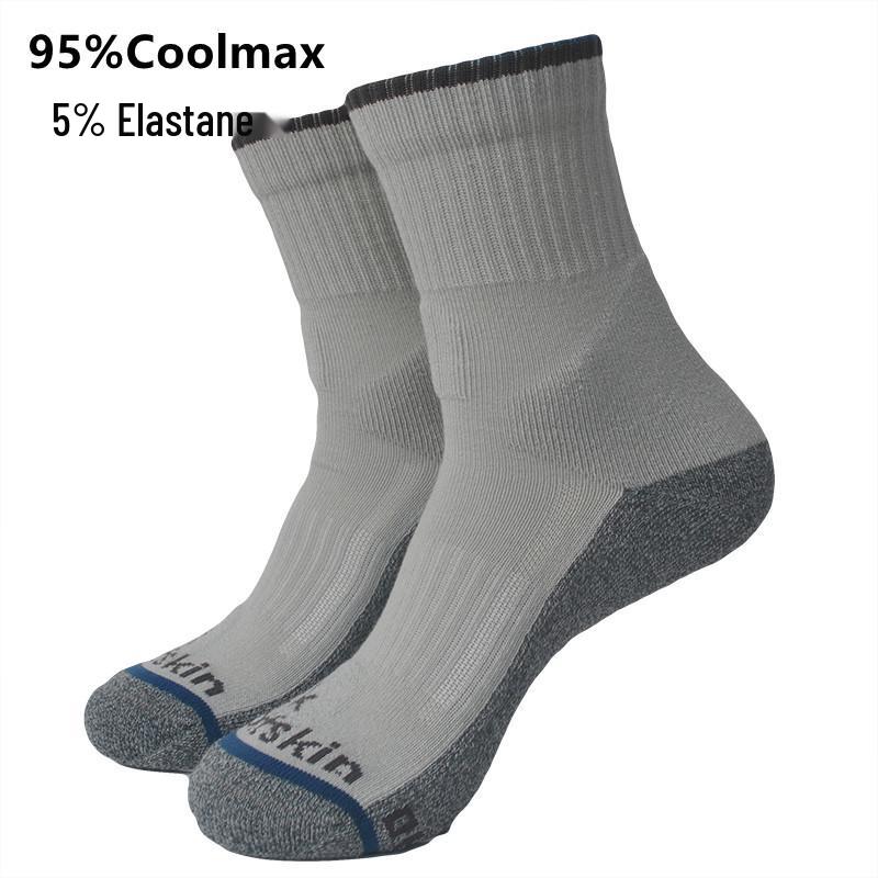 Уличные быстросохнущие походные носки Coolmax с утолщенной махровой подошвой