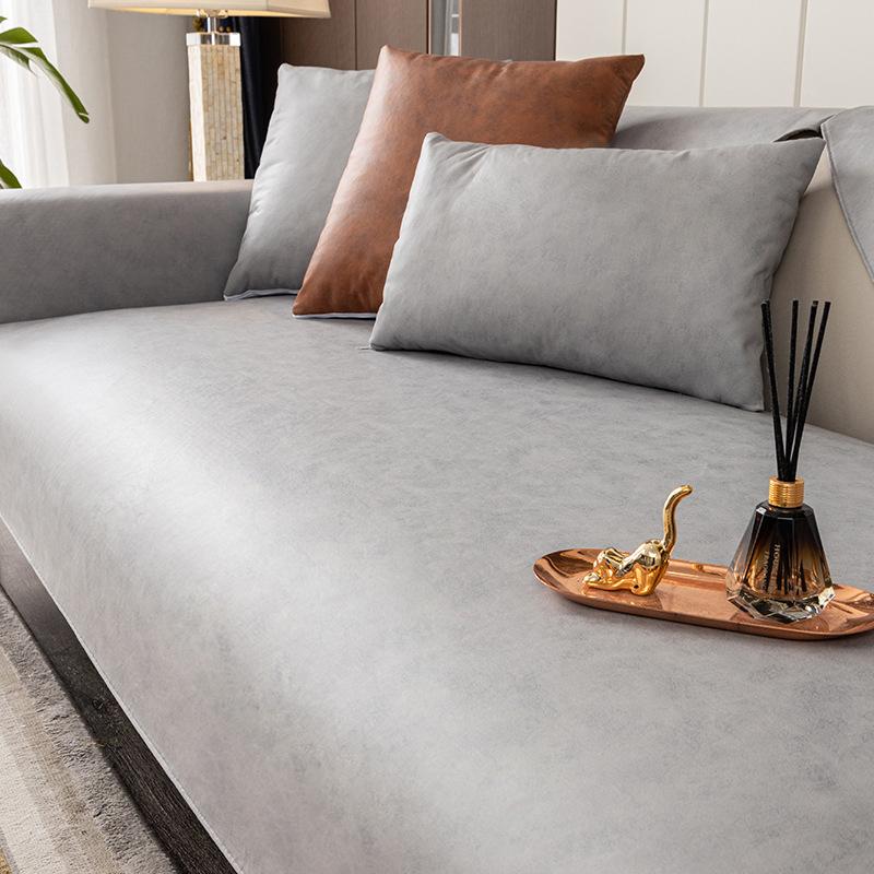 Летняя подушка для дивана в стиле легкой роскоши, универсальная современная ткань, водонепроницаемая и нескользящая пеленка, подходит для всех сезонов