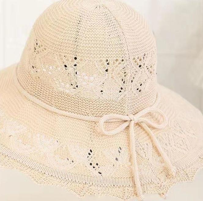 Summer Foldable Hats Women Large Brim Sun Protection Hats Vacation Travel Seaside Cool Hats
