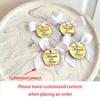 Custom 5Pcs Gold Wedding Day Tag Christmas Acrylic Tags Bachelorette Place Setting Favor Decor Mirror Party Tag Bridal Shower