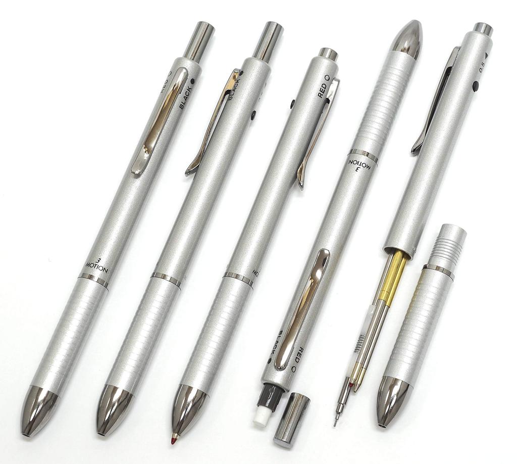 Moss green grained leather pen metal touch silver stick and silver set case, 3-mecha SASMG-ALST-3MS