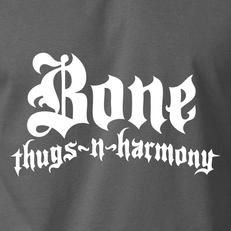 Футболка с логотипом Bone Thugs N Harmony Винтаж Старая школа Eazy-E Рэп Хип-Хоп