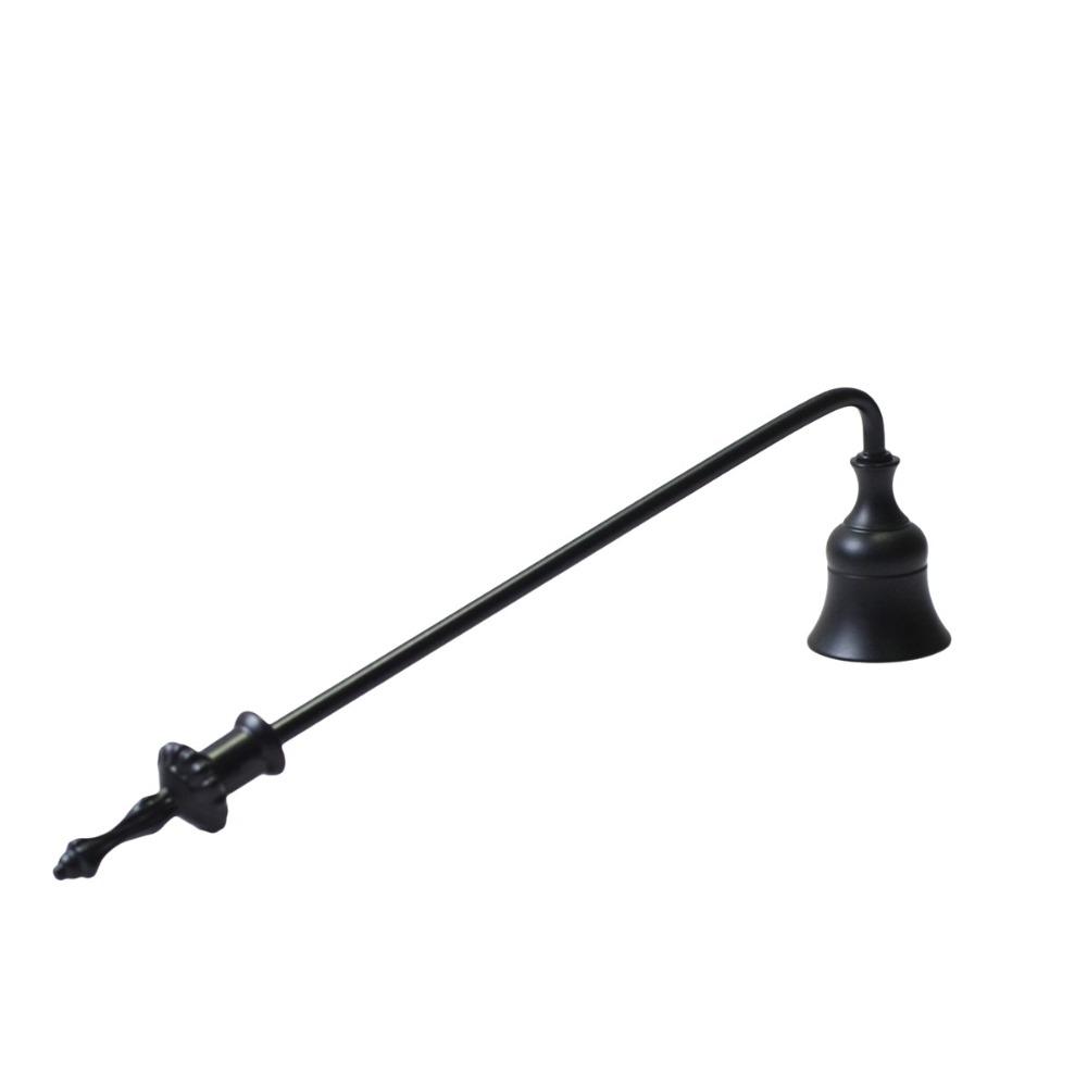 Bell Shaped Candle Snuffer Short/Long Handle Metal Candle Extinguisher Vintage Design Elegant Design Candle Blower Out SPA Hotel