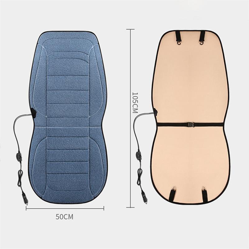 12 В чехол для автомобильного сиденья с подогревом, универсальный быстросохнущий чехол для подушки сиденья автомобиля, зимние теплые авто коврики с подогревом