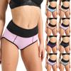 Women's High Waist Cotton Sexy Sports Pull In Your Belly And Waist Panties