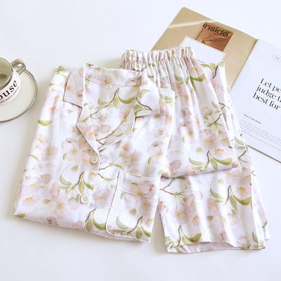 2025 Весна и осень Новый женский тонкий пижамный комплект с брюками из вискозного волокна с длинными рукавами, высококачественная атласная домашняя одежда для женщин