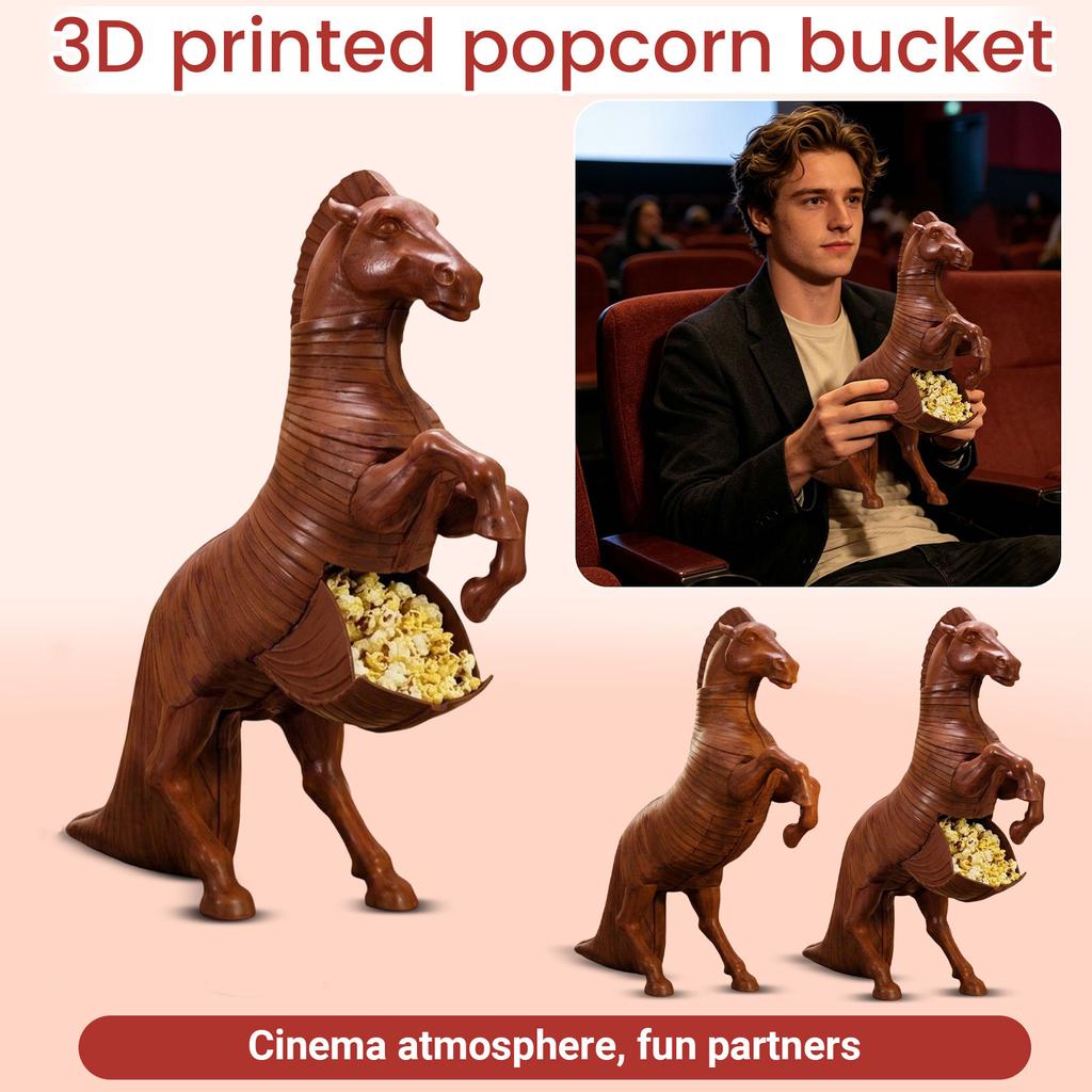 3D-печатная скульптура лошади, стоящей на задних ногах, с детализированной текстурированной поверхностью, декоративная фигурка для украшения дома и офиса