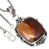 Ожерелье с драгоценным камнем Wild Horse Jasper, ручная работа, старинные ювелирные изделия 1,5 дюйма