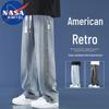 NASA MARVEL Men's Loose Fit Retro Straight Jeans